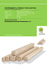 Umweltproduktdeklaration BS-Holz – englische Fassung